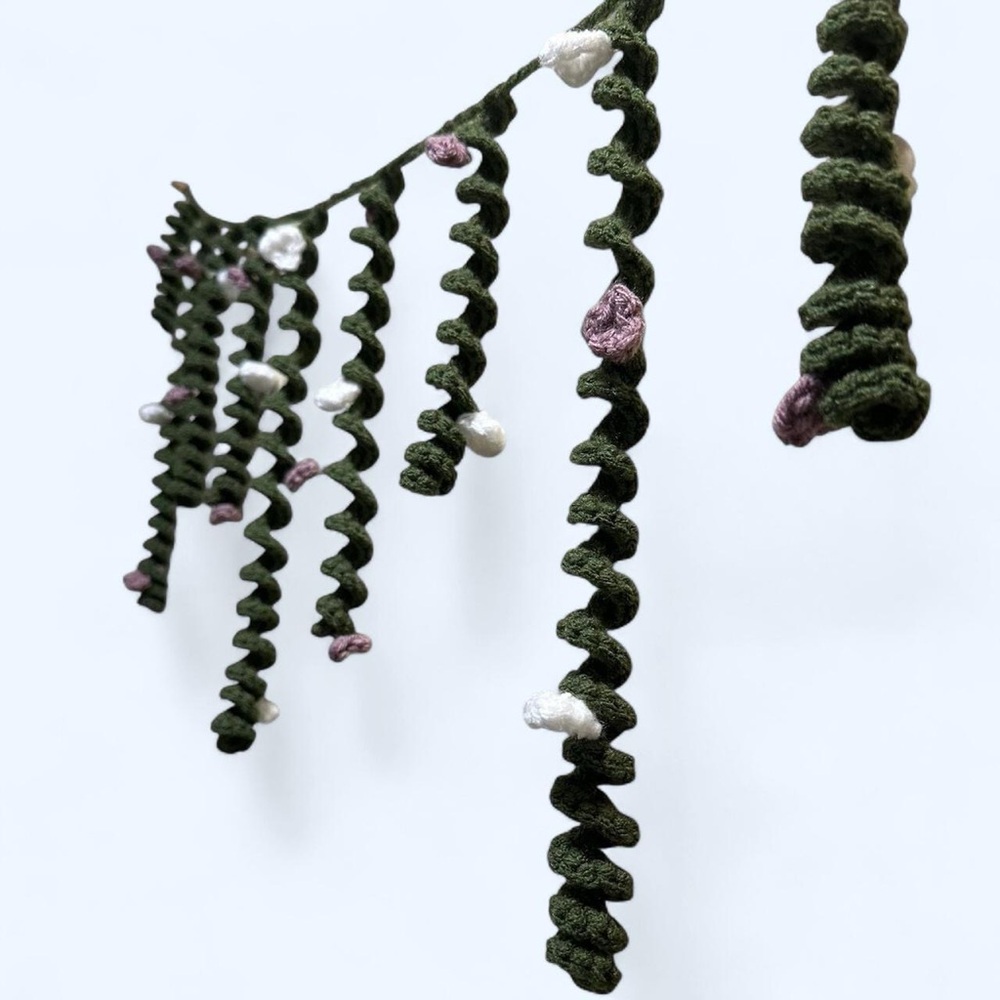 Green Vine Crochet Garland